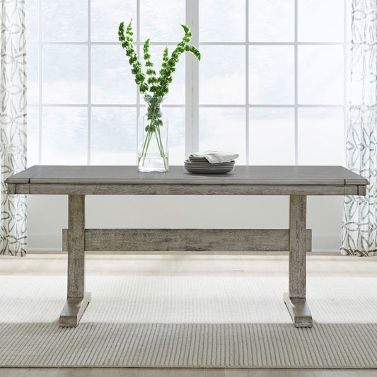Hallendale - Trestle Table Top - Gravel Wash