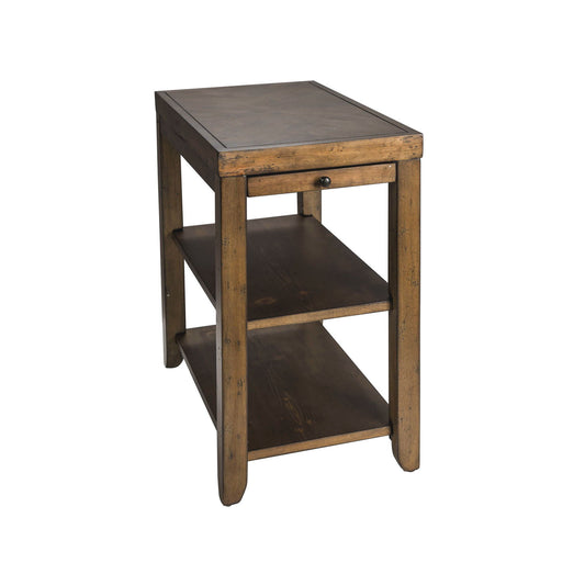 Mitchell - Chair Side Table - Nutmeg