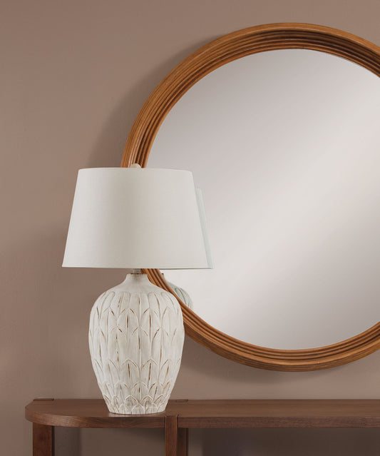 Deveron - Table Lamp - Distressed Cream