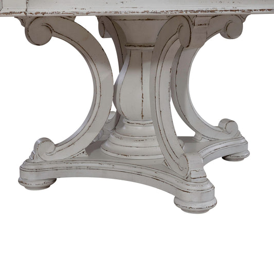 Magnolia Manor - Round Pedestal Table Base - Antique White