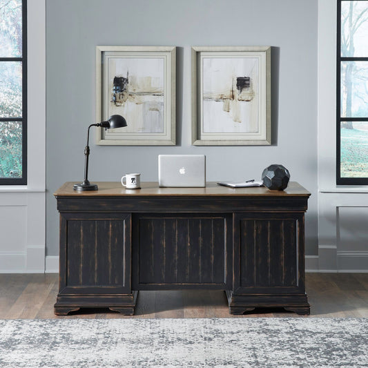 Meritage - Jr Executive Desk - Black