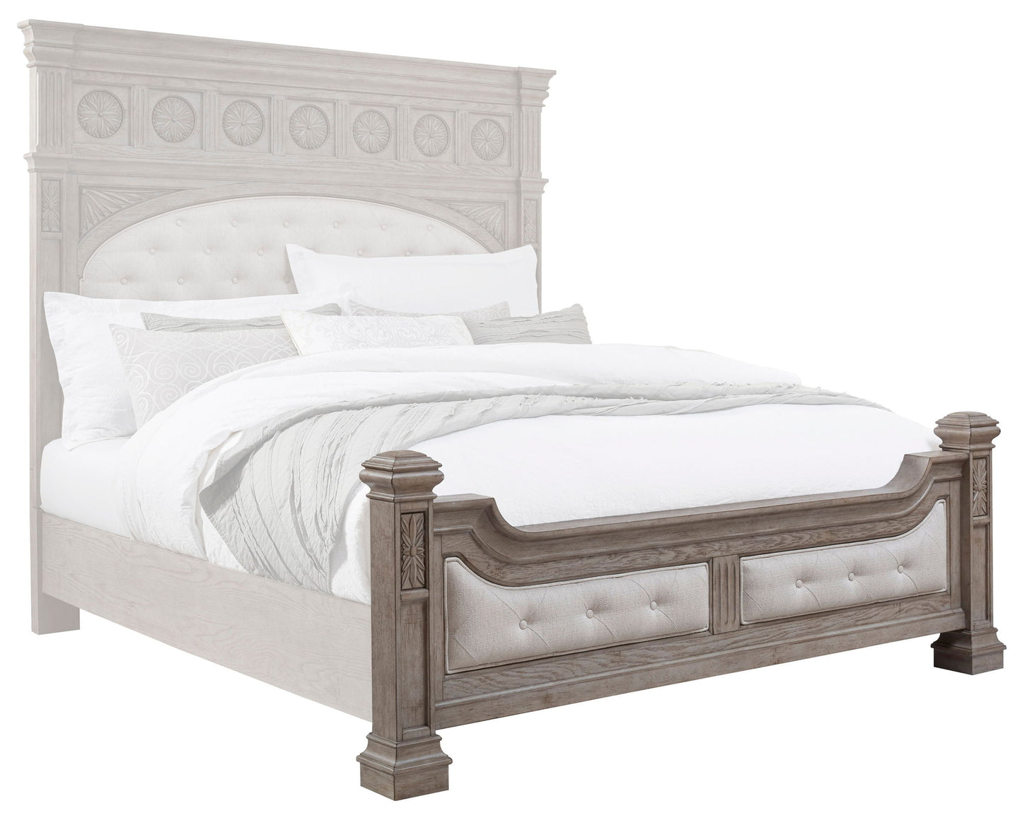 Kingsbury - King / California King Footboard & Slats - French Gray