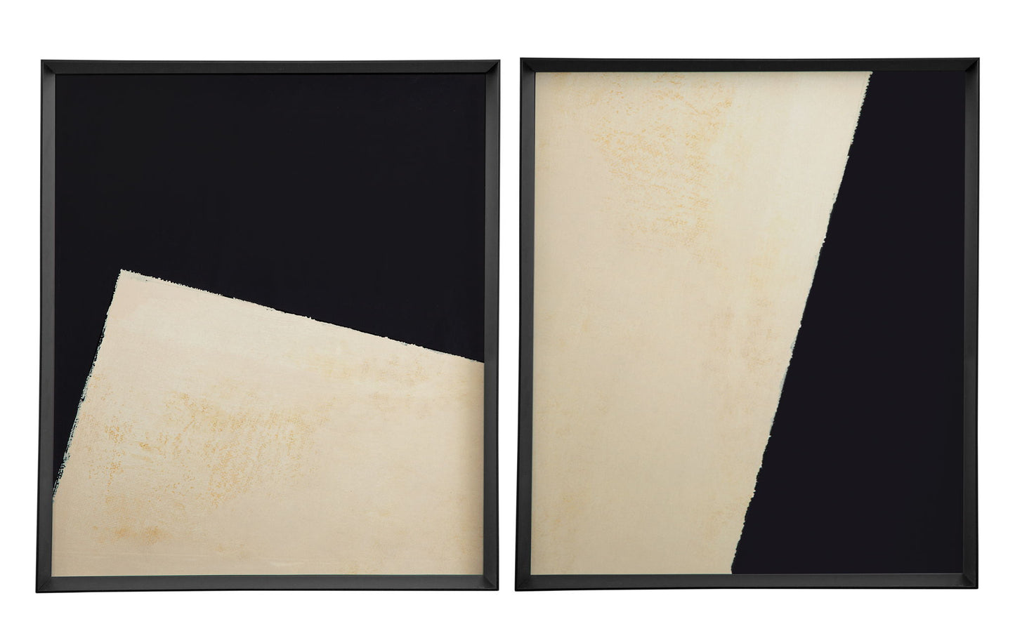 Optical IV Framed Art - Beige / Black