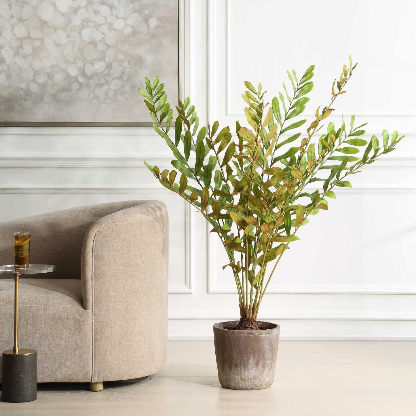 Zamia - Palm Accent In Planter - Green