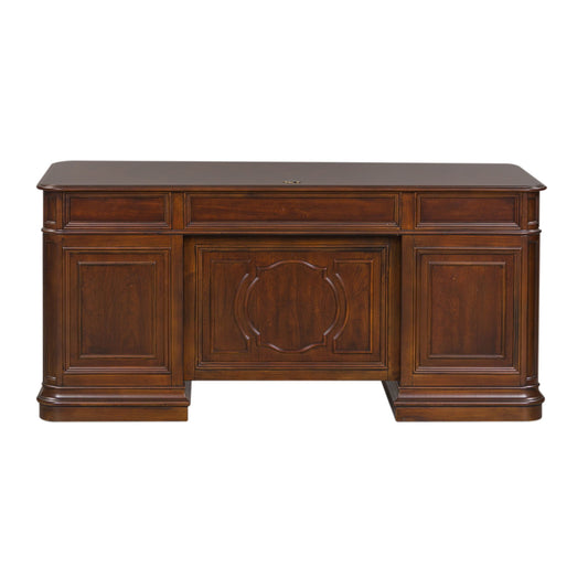 Brayton Manor - Jr Executive Desk Top - Cognac