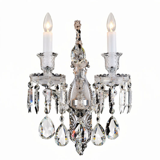 Michael Amini Lighting - Chambord Crystal Wall Sconce - Clear
