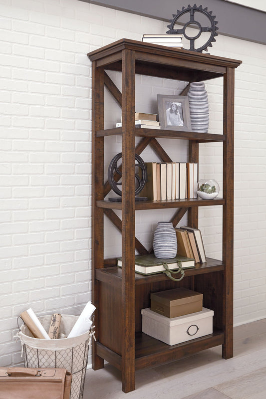 Baldridge - Large Bookcase - Rustic Brown