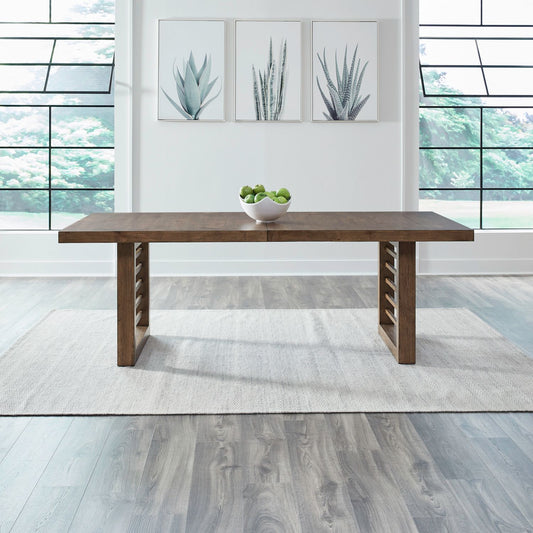 Shaker Lakes - Double Pedestal Table Top - Harvest Brown