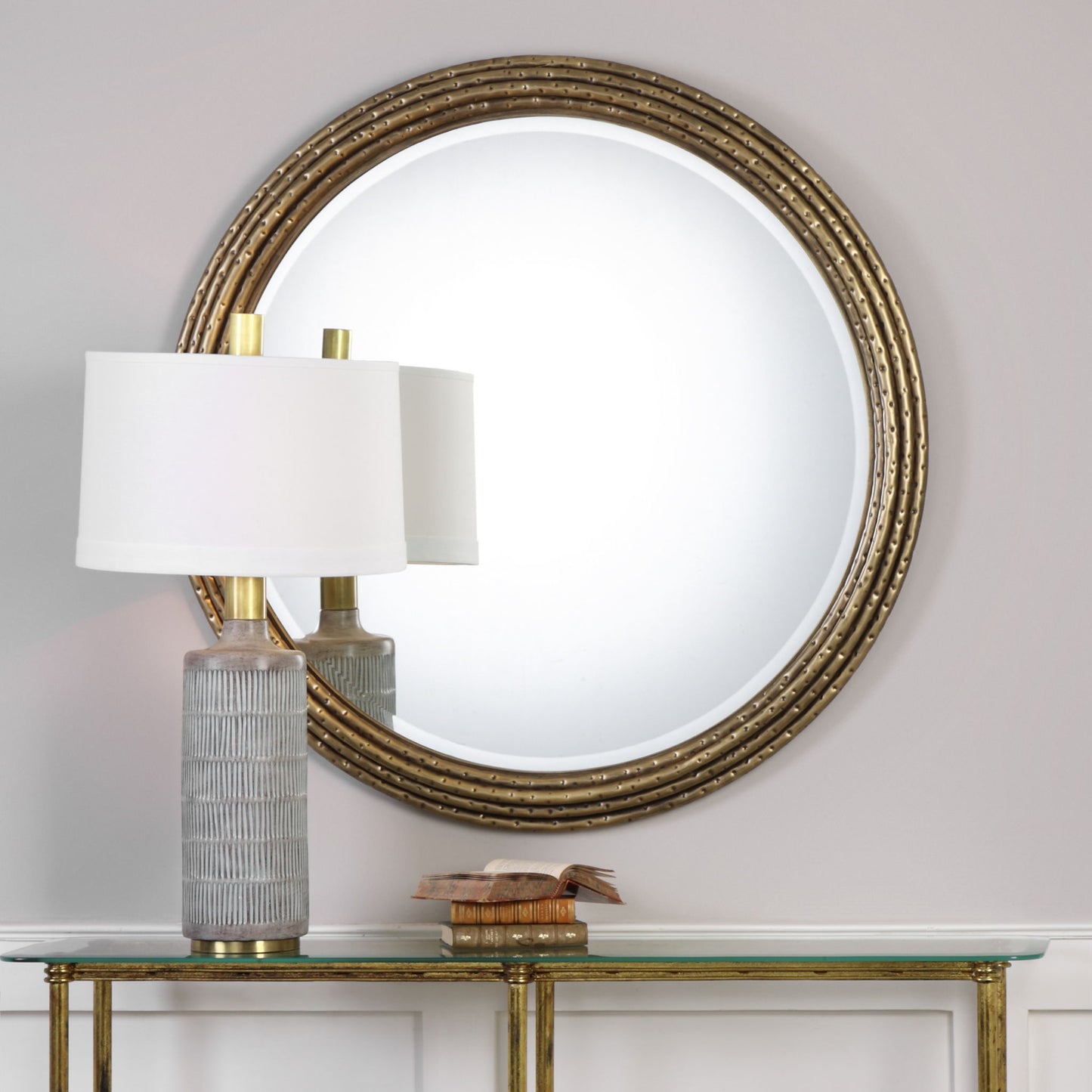 Spera - Round Mirror - Gold