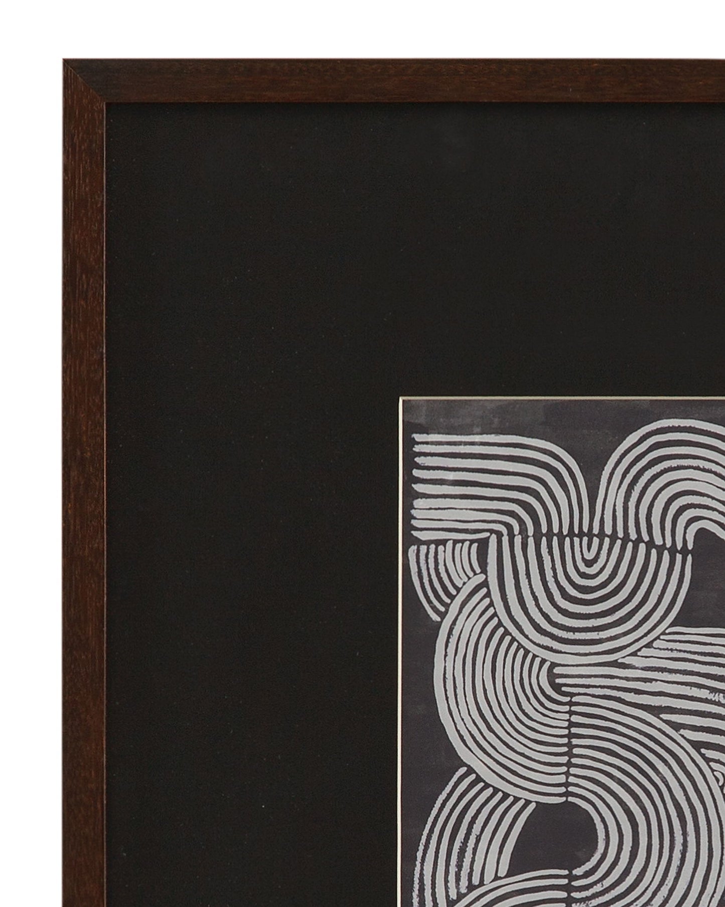 Neutral Strokes Framed Print (Set of 4) - Black