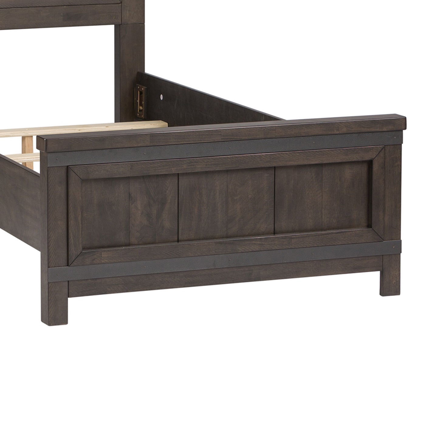 Thornwood Hills - Twin Panel Footboard - Rock Beaten Brown