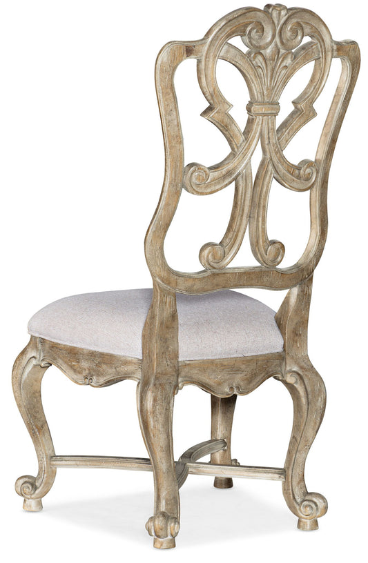 Castella - Wood Back Side Chair (Set of 2) - Beige / Light Brown