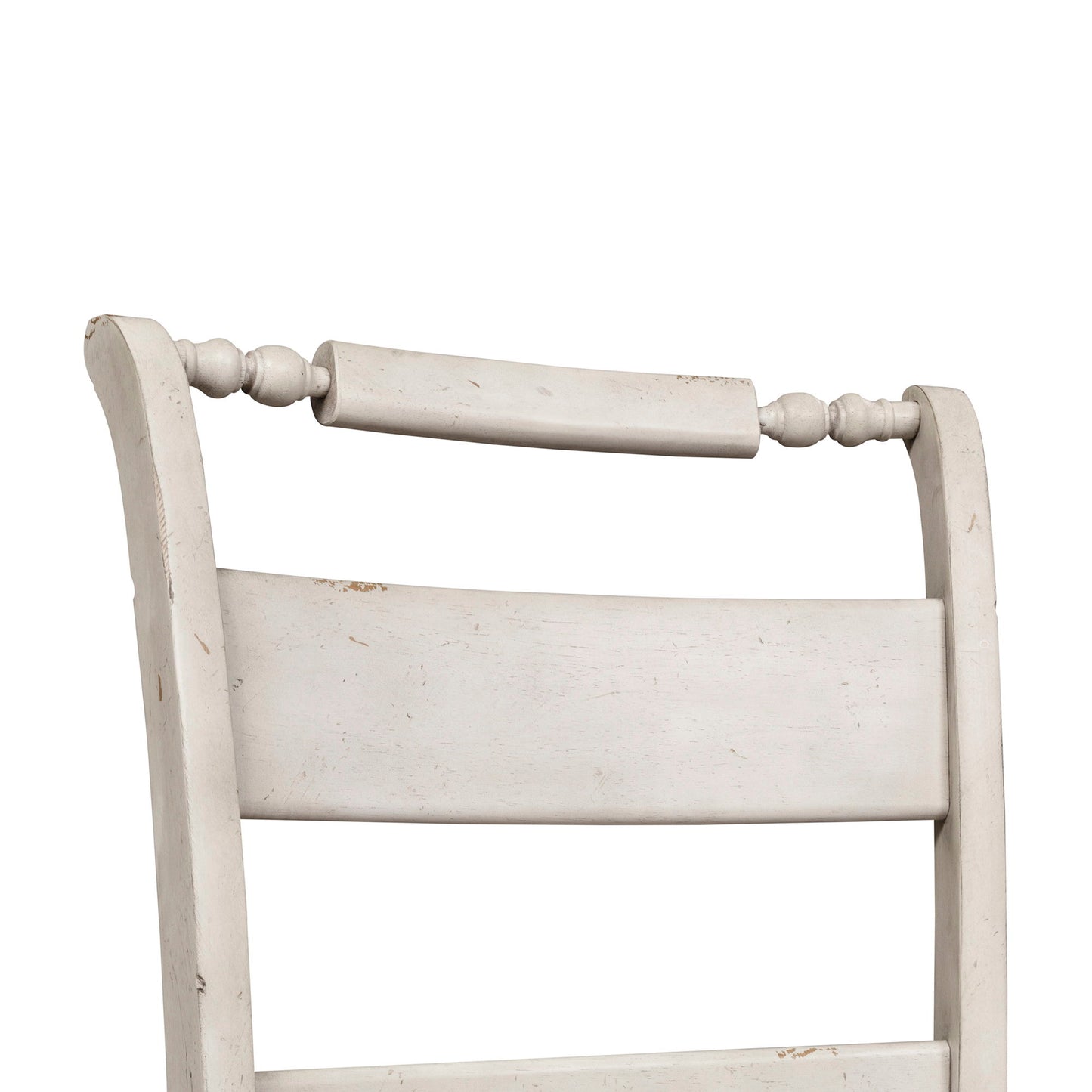 Whitney - Slat Back Side Chair - Antique Linen / Weathered Gray