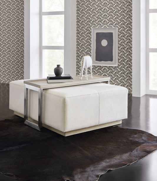 Melange - Bridged Cocktail Table - Beige