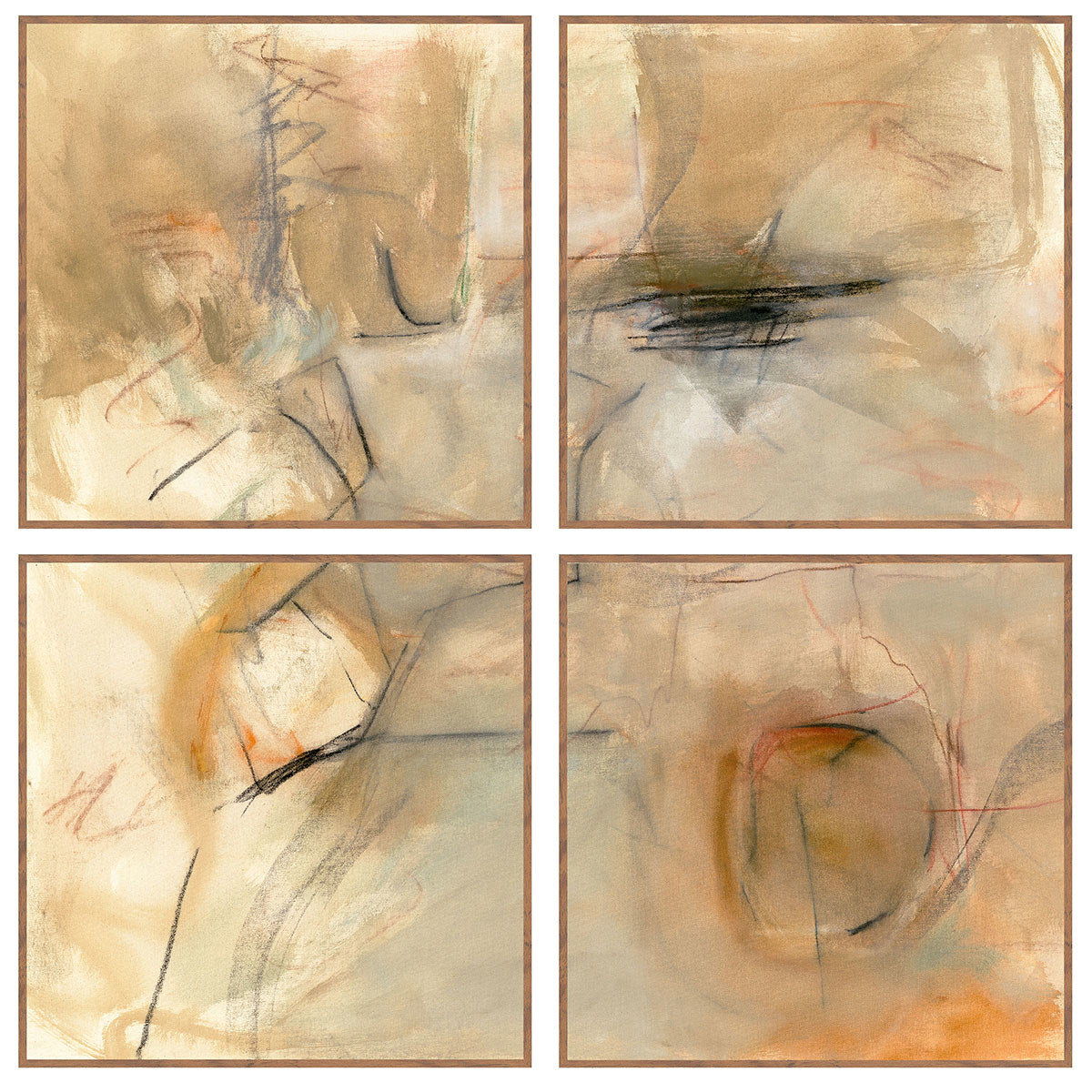 Ochre II - 48" x 48" Painting By Buddy Whitlock - Walnut