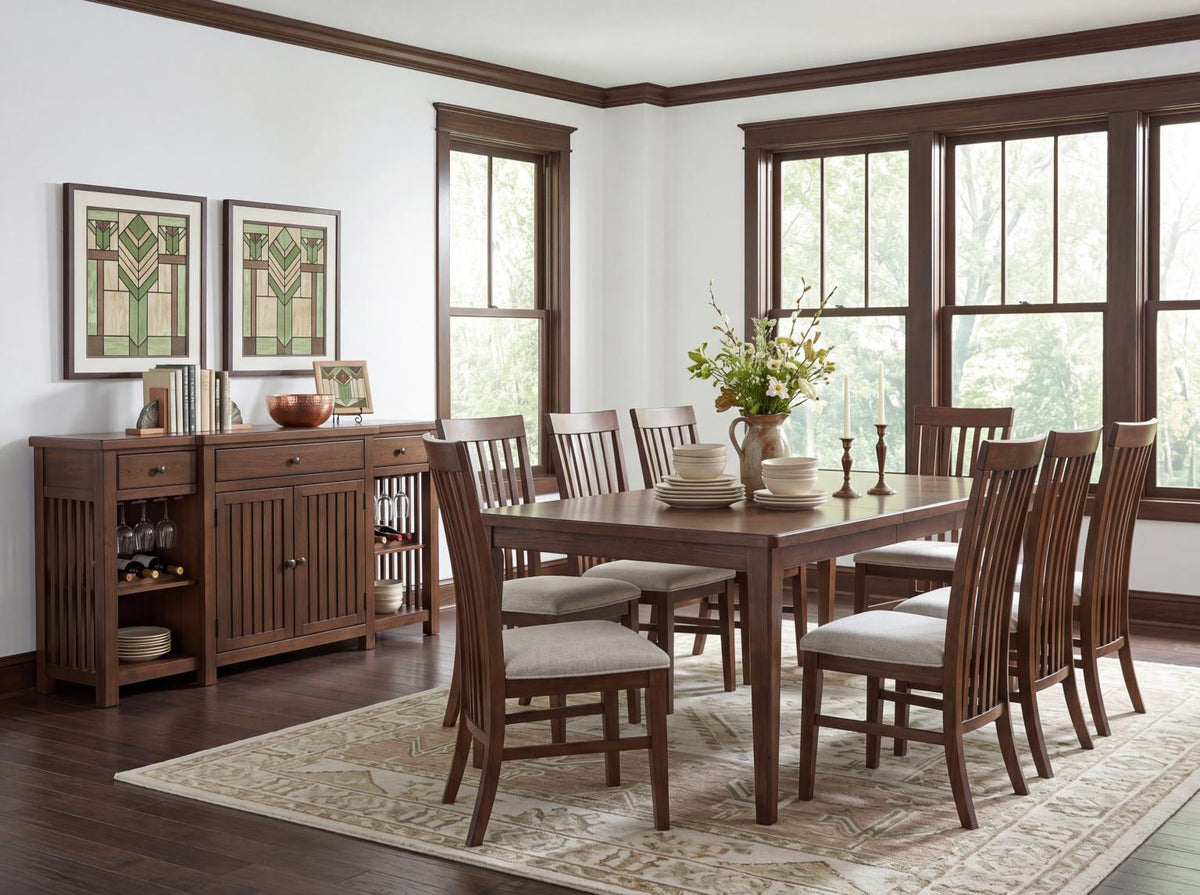 Langley - Slat Back Side Chair (Set of 2) - Fawn / Linen
