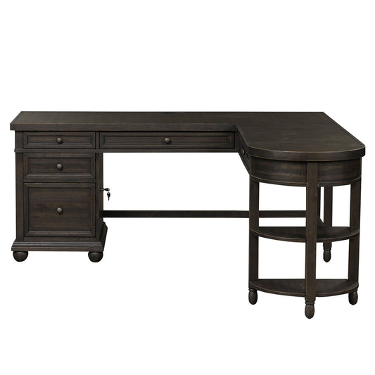 Harvest Home - L Shaped Desk - Black