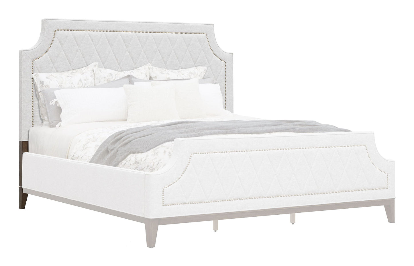 Asher Park - King / California King Upholstered Headboard - White
