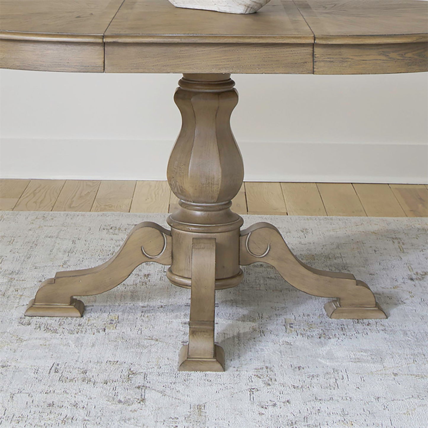 Magnolia Manor - Pedestal Table Base - Weathered Bisque