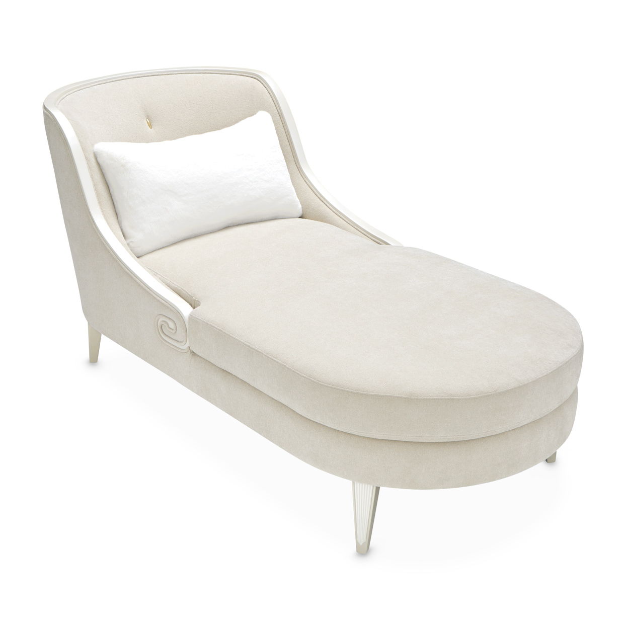 La Marisia - Chenille Chaise - Tranquil / Light Champagne