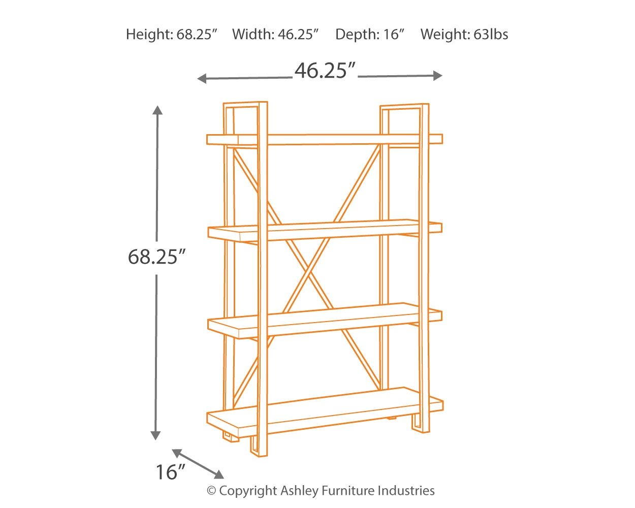 Forestmin - Bookcase - Brown / Black