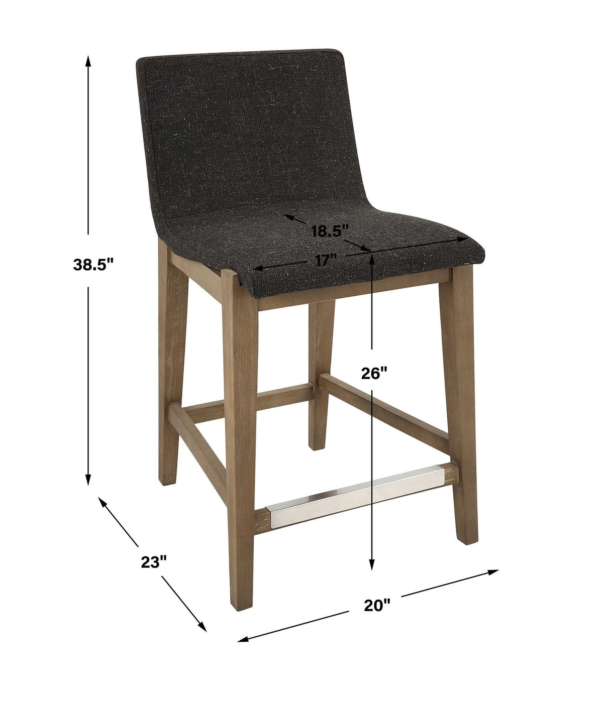 Klemens - Counter Stool - Chocolate