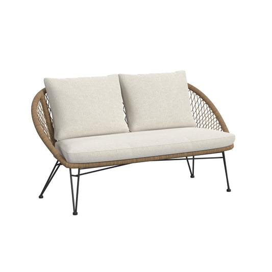 Grace - 4 Piece Outdoor Seating Set - Beige / Natural