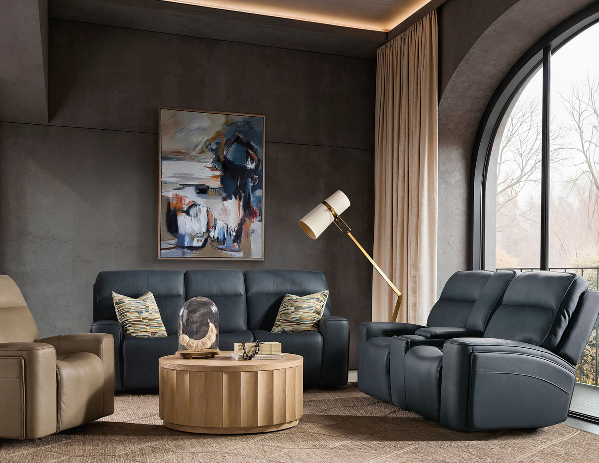 MS - Riverton Power Sofa With Power Headrest And Lumbar