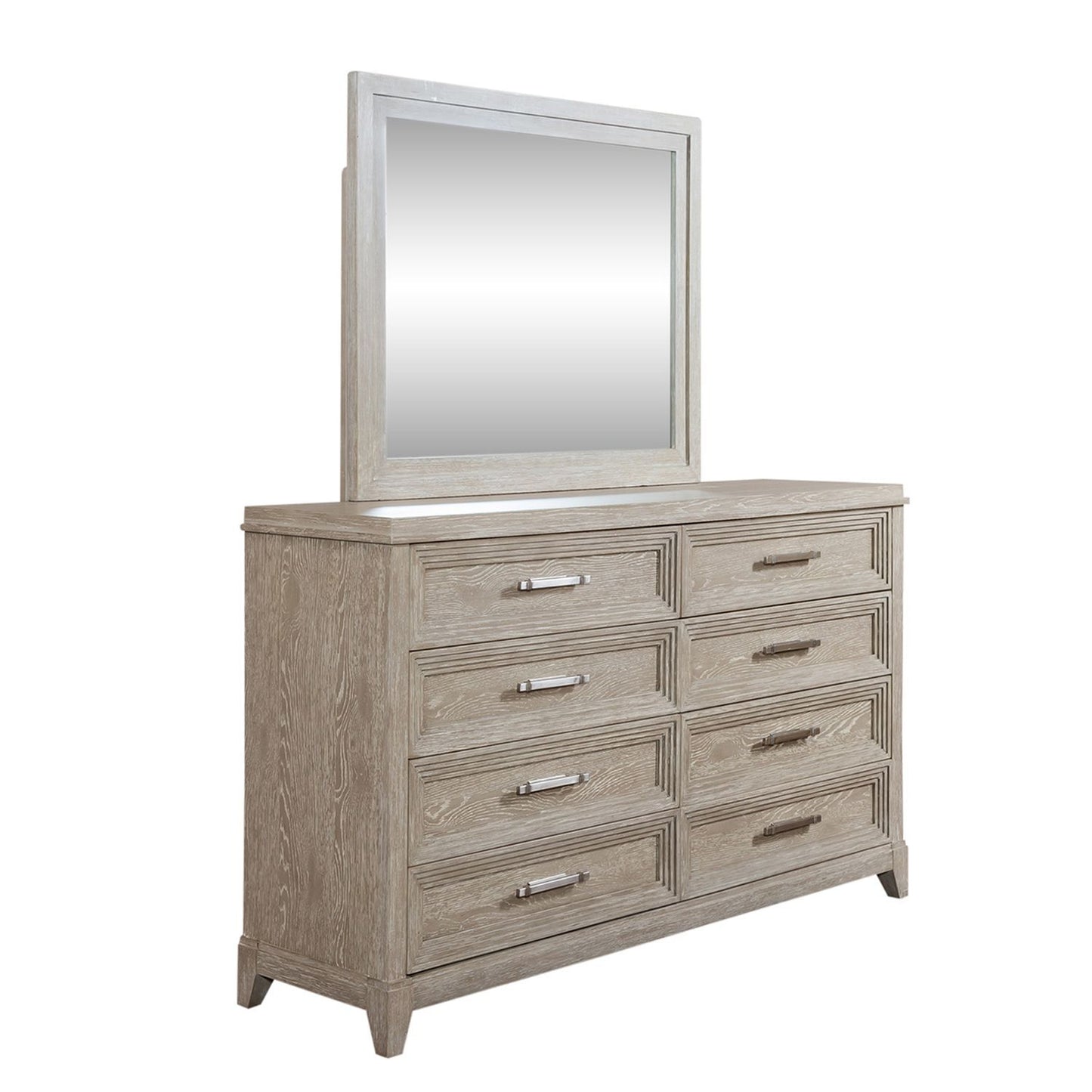 Belmar - Dresser & Mirror - Washed Taupe