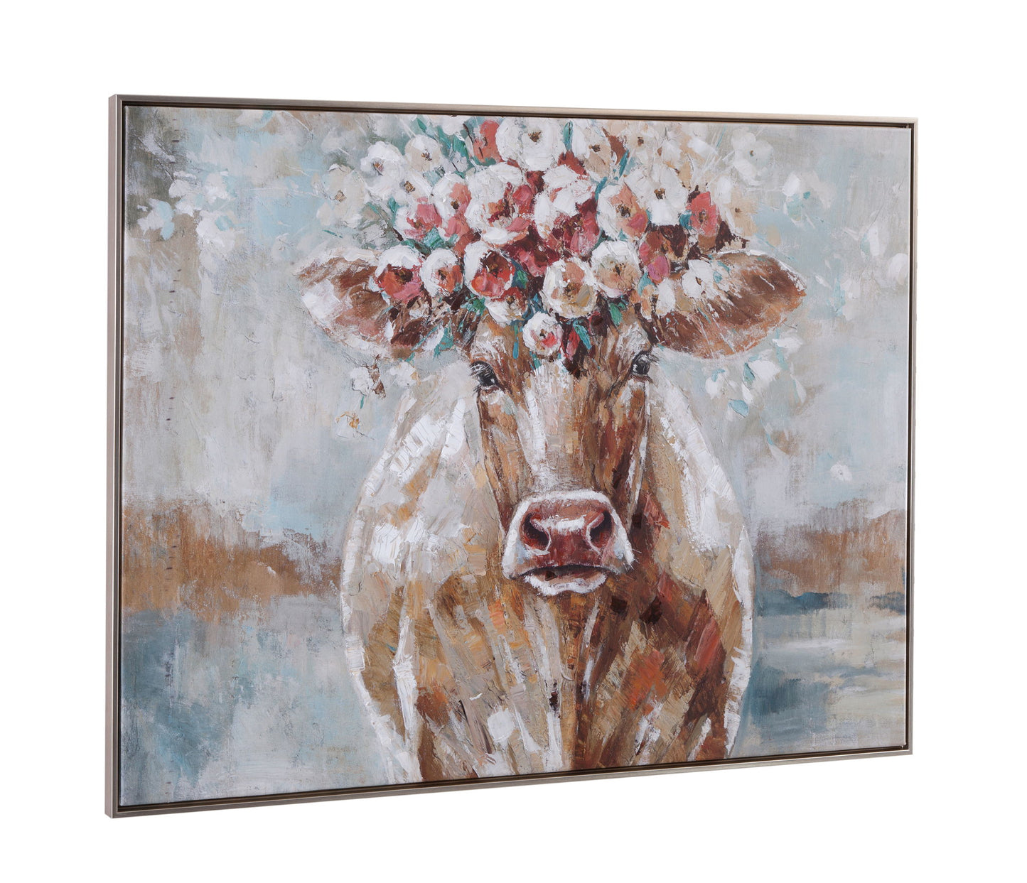 Southern Belle Framed Canvas - Gray