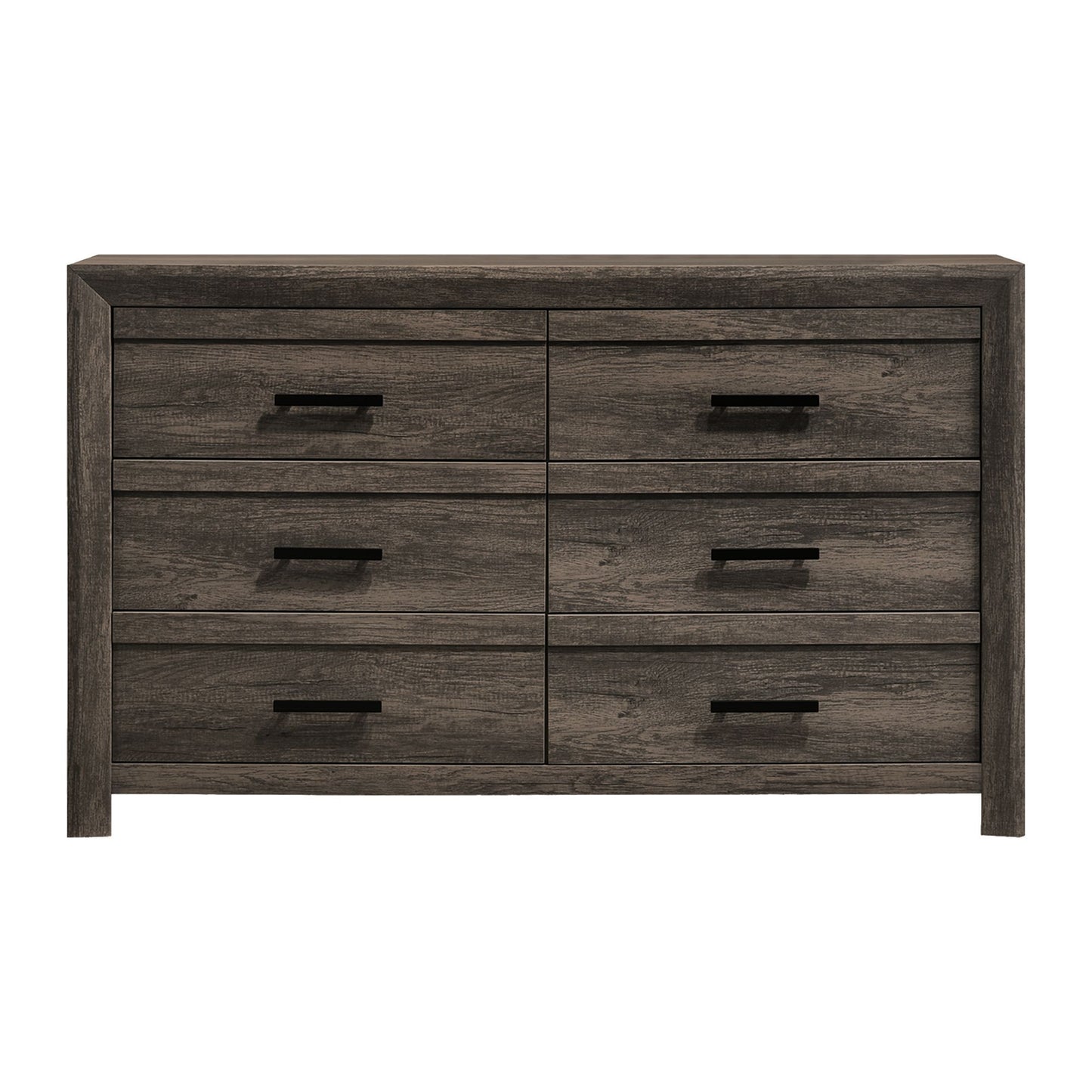 Eleanor - 6-Drawer Dresser - Mocha Gray