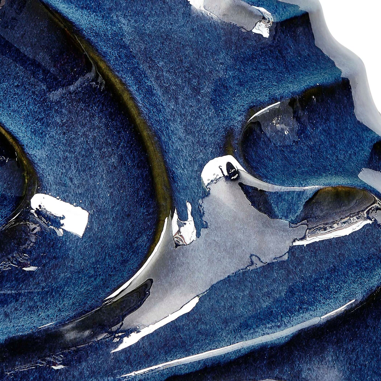 Helix - Swirl Outdoor Vase - Blue