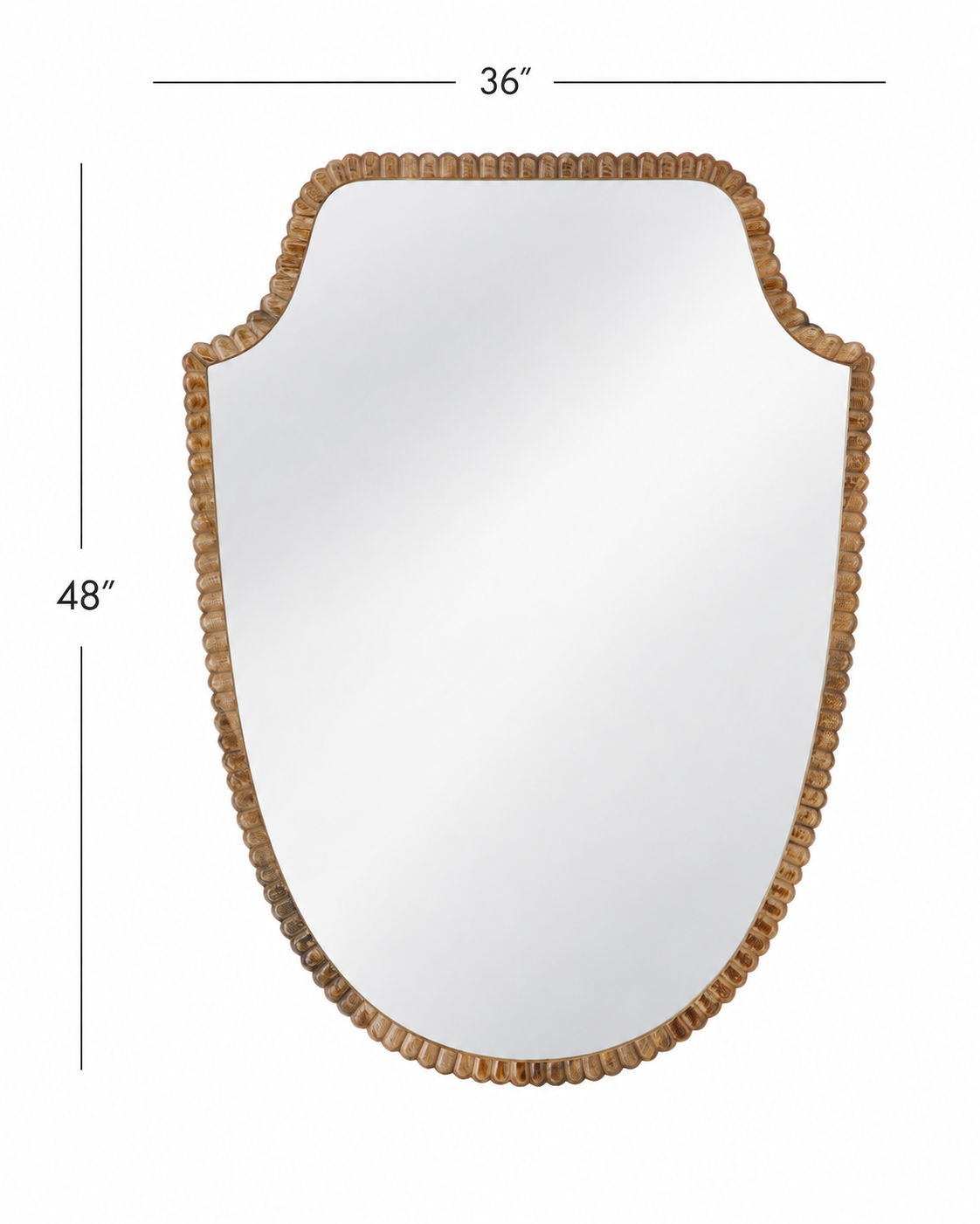 Adele - Wall Mirror - Natural
