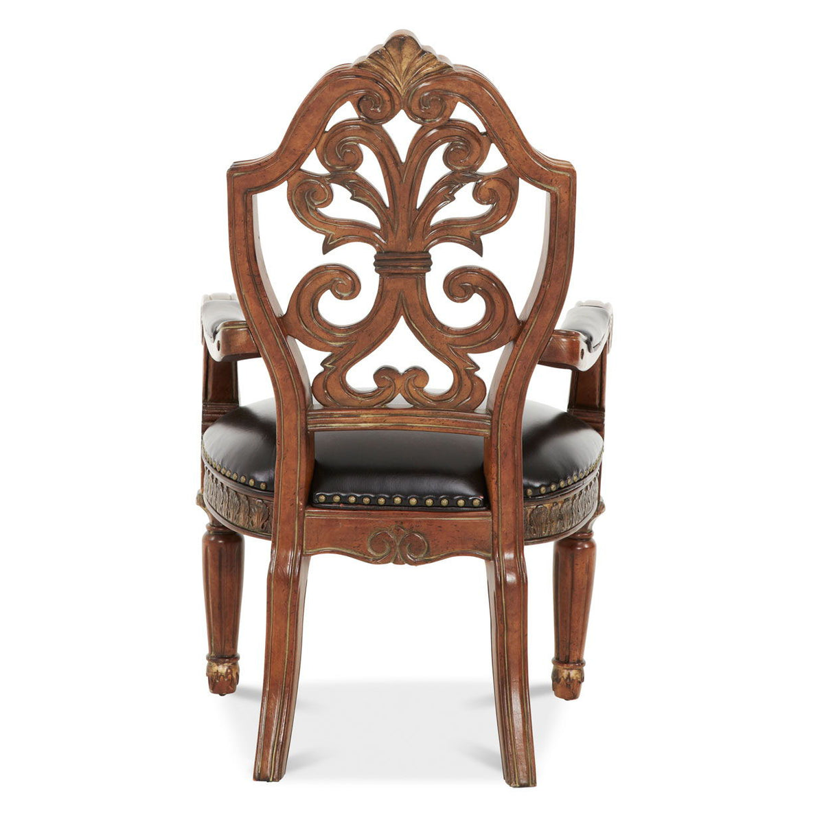 Villa Valencia - Pull-Up Desk Arm Chair - Classic Chestnut