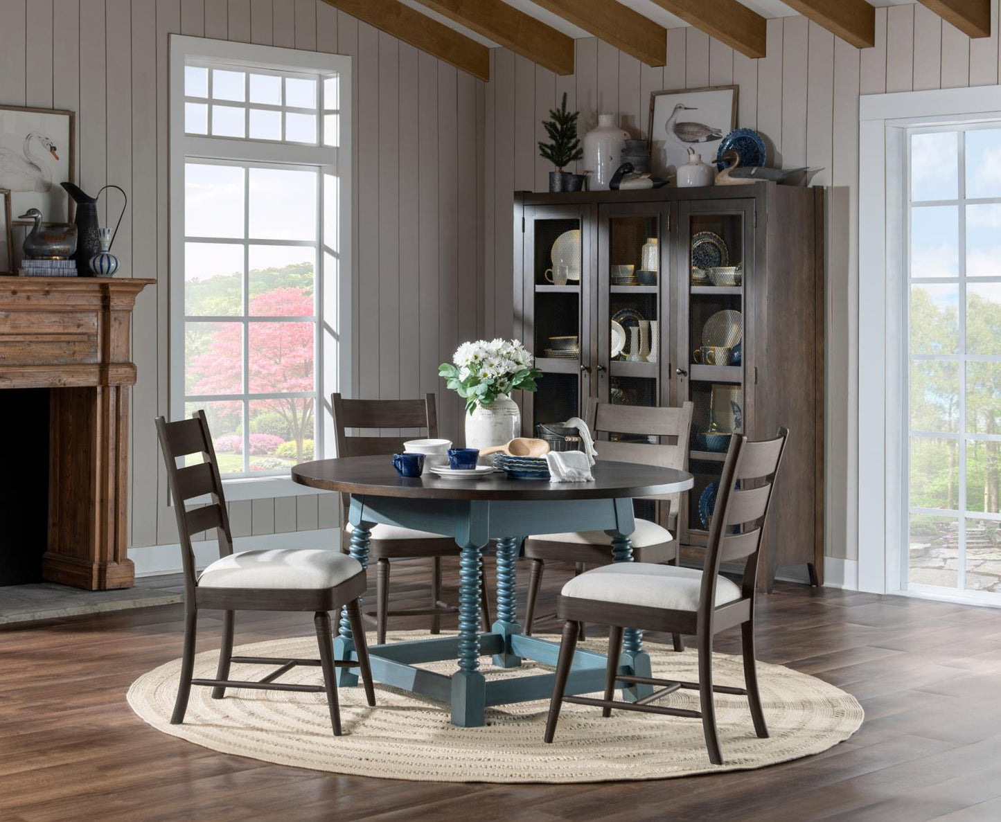 Lake House - Ladder Back Side Chair - Dried Tobacco