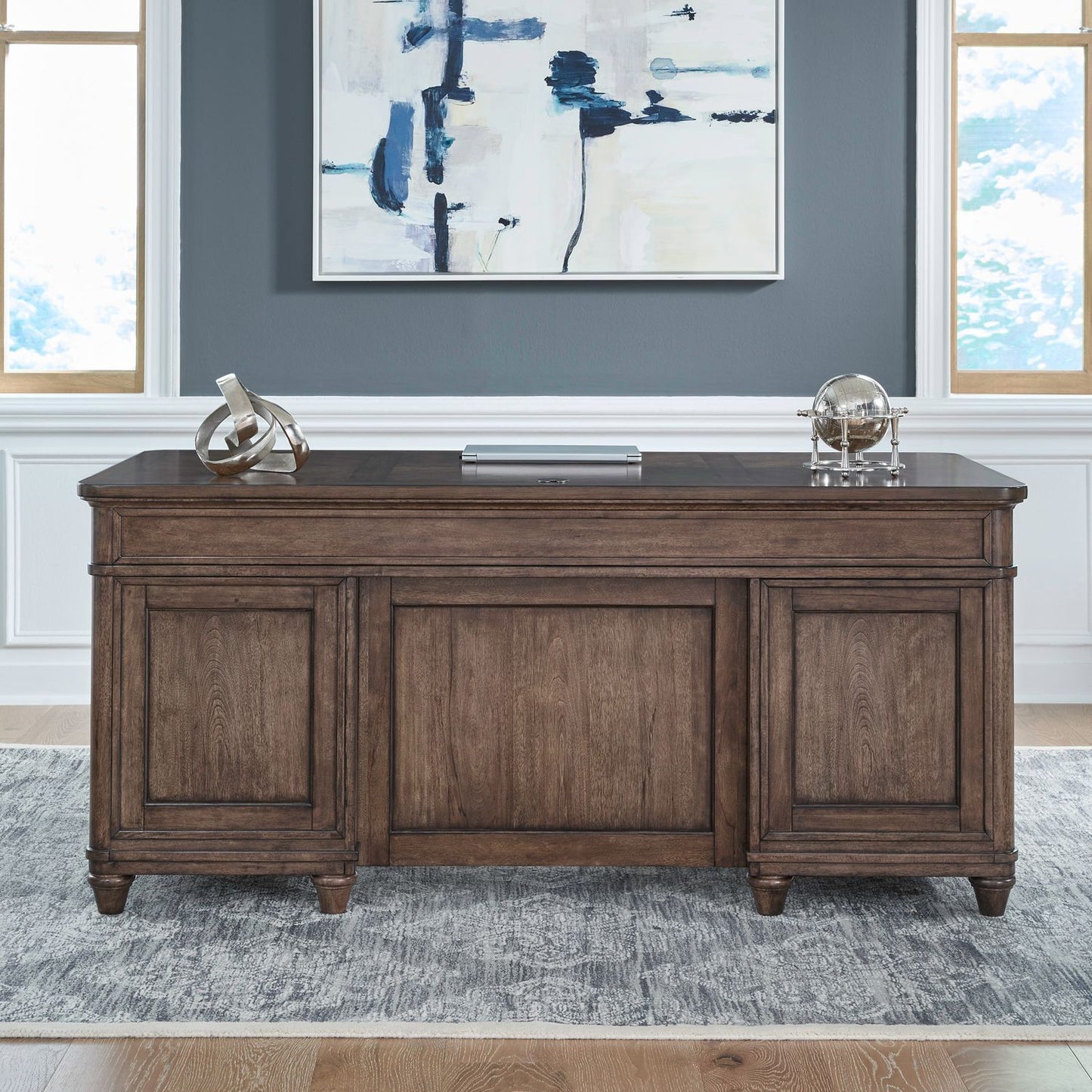 Harrison Heights - Jr Executive Desk Base - Sienna