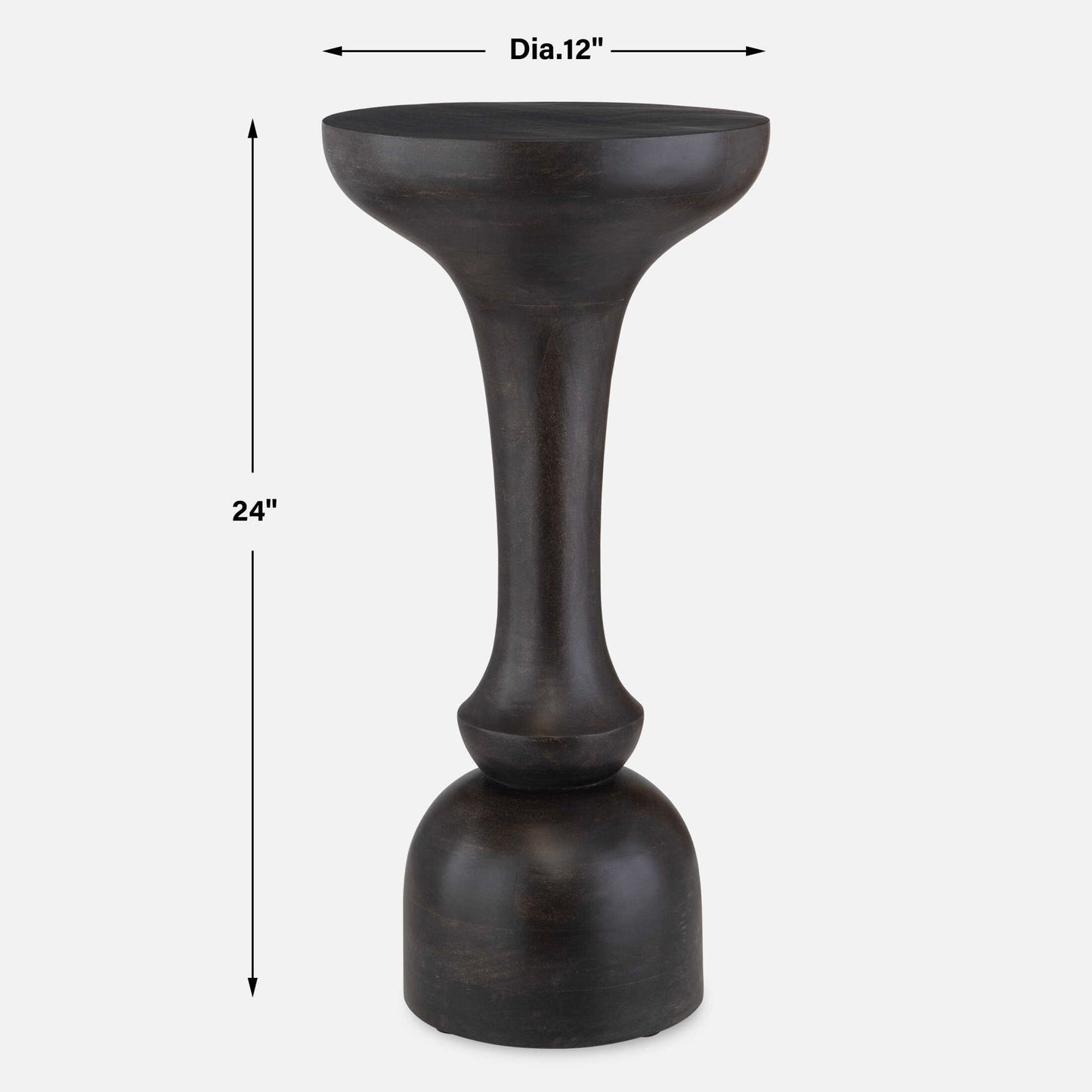 Gambit - Hourglass Accent Table - Black