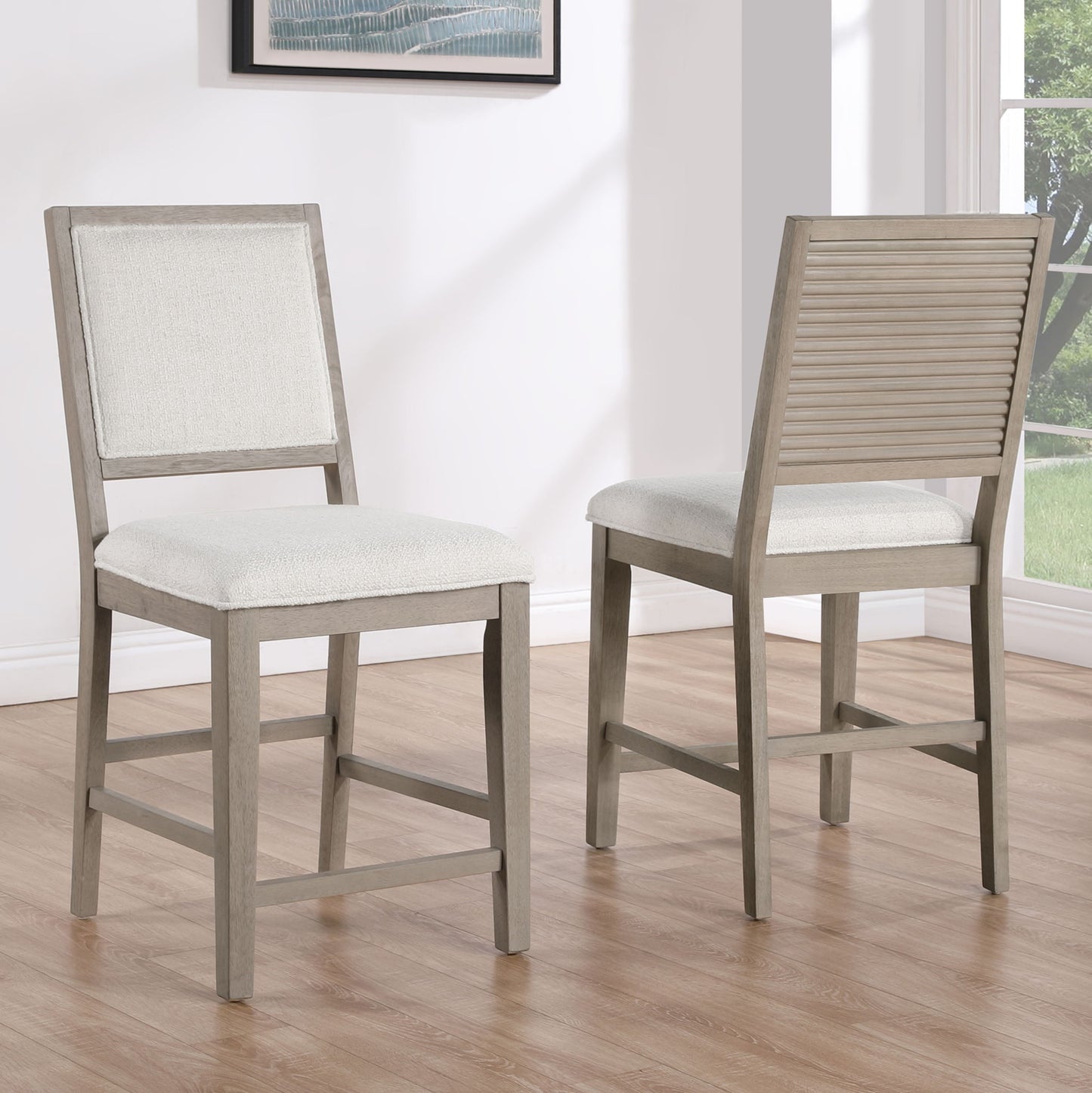 Lily - Counter Chair (Set of 2) - Greige