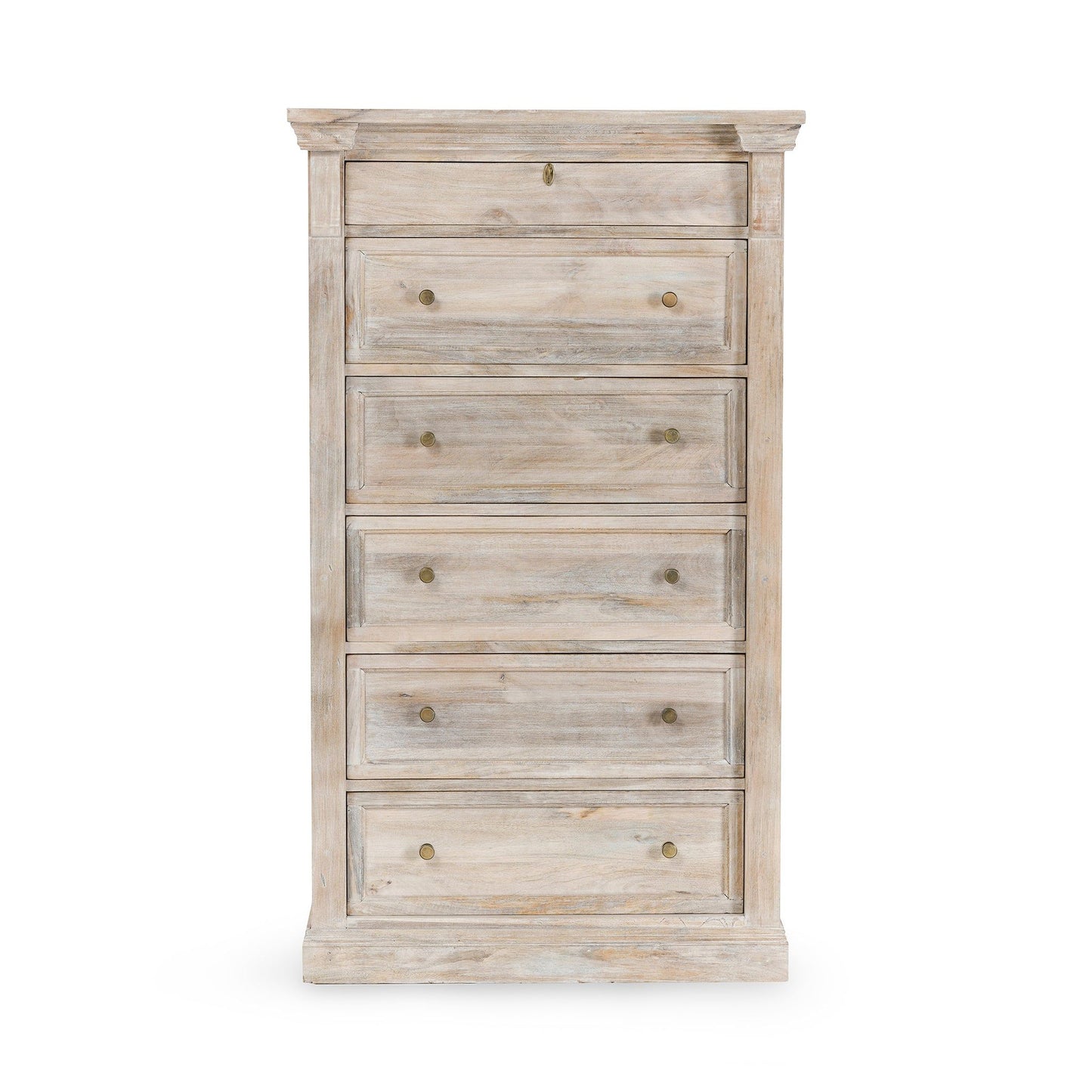 Adelaide - 6 Drawer Chest - Natural Cream Wash