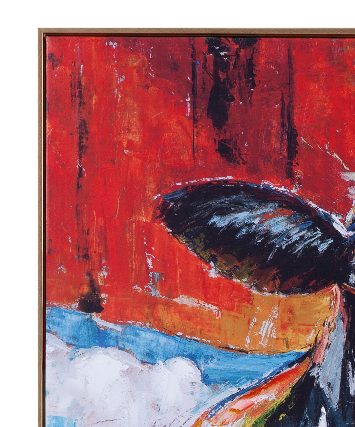 Cool Dude Framed Canvas - Red