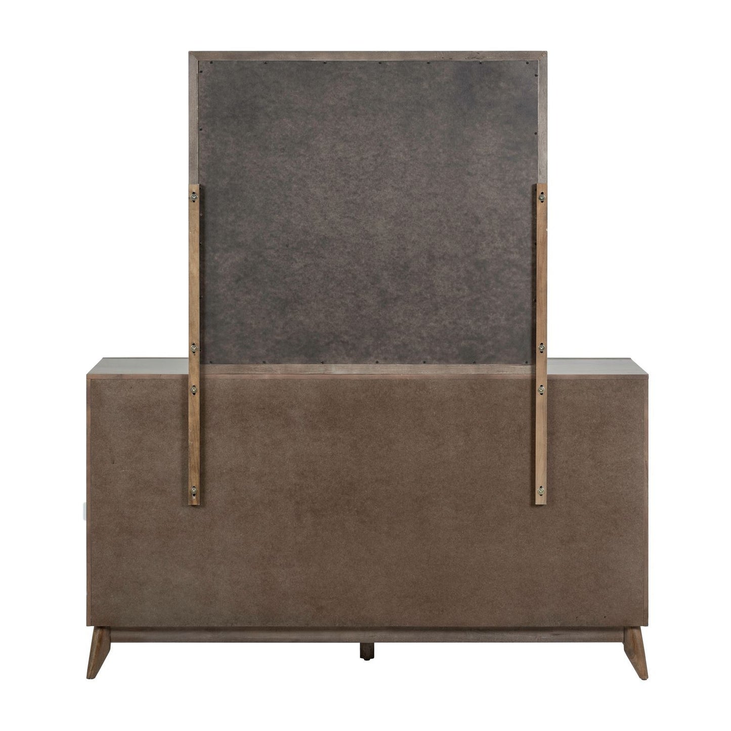 Century Modern - Dresser & Mirror - Light Brown