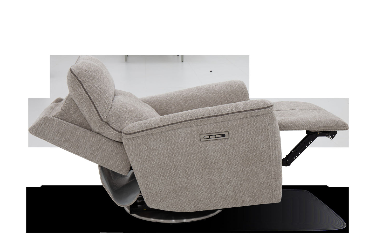 Mable - Triple Power Swivel Recliner With Headrest & Lumbar System