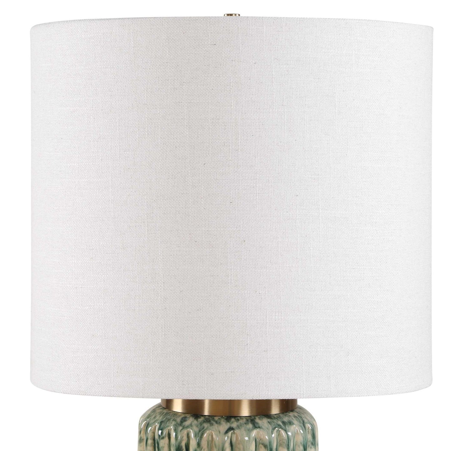 Hensley - Table Lamp - Ivory & Green