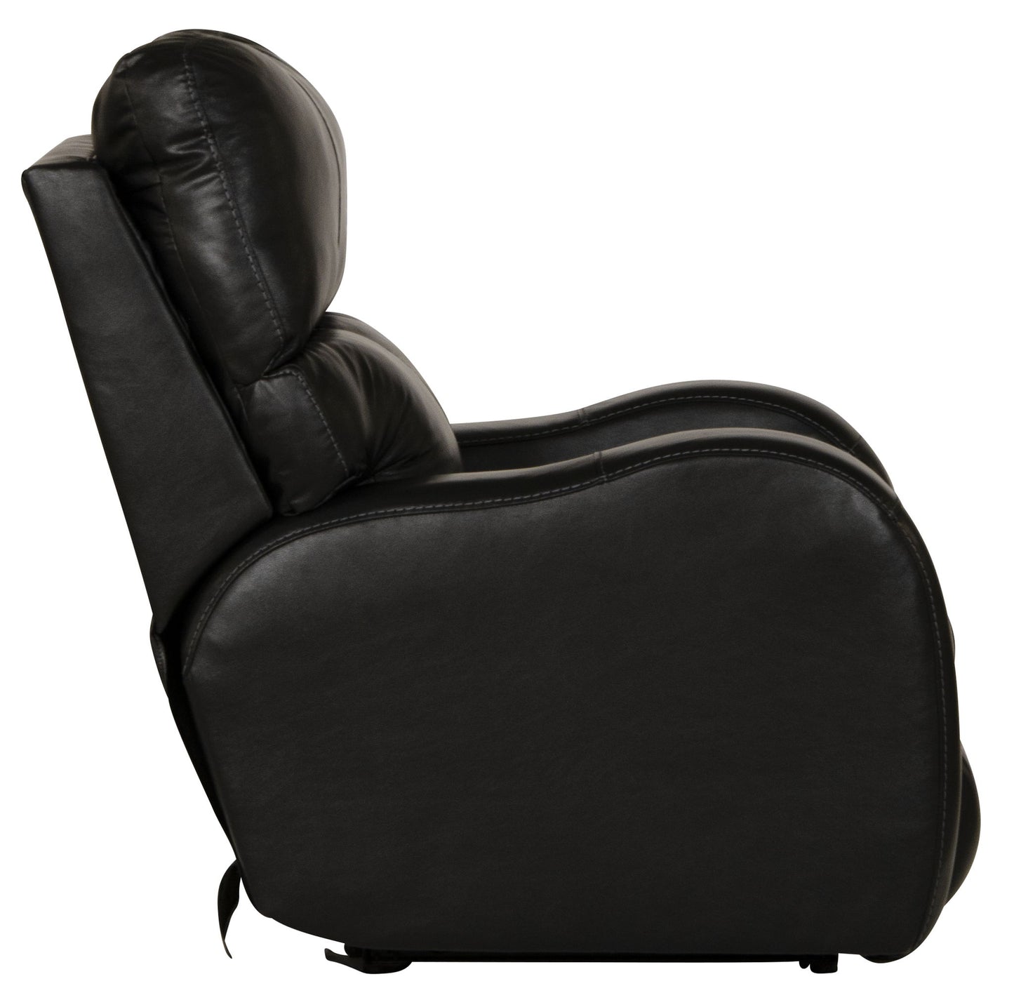Angelo - Leather Power Recliner - Black