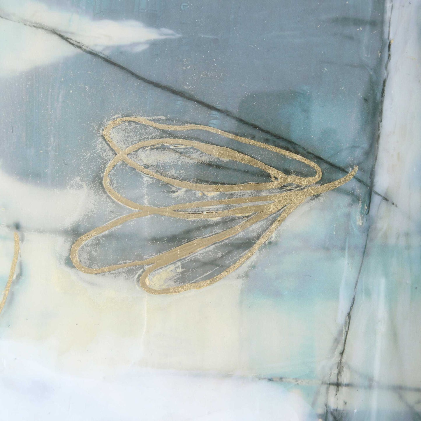 Gilded Whimsy - Abstract Prints (Set of 2) - Dark Gray