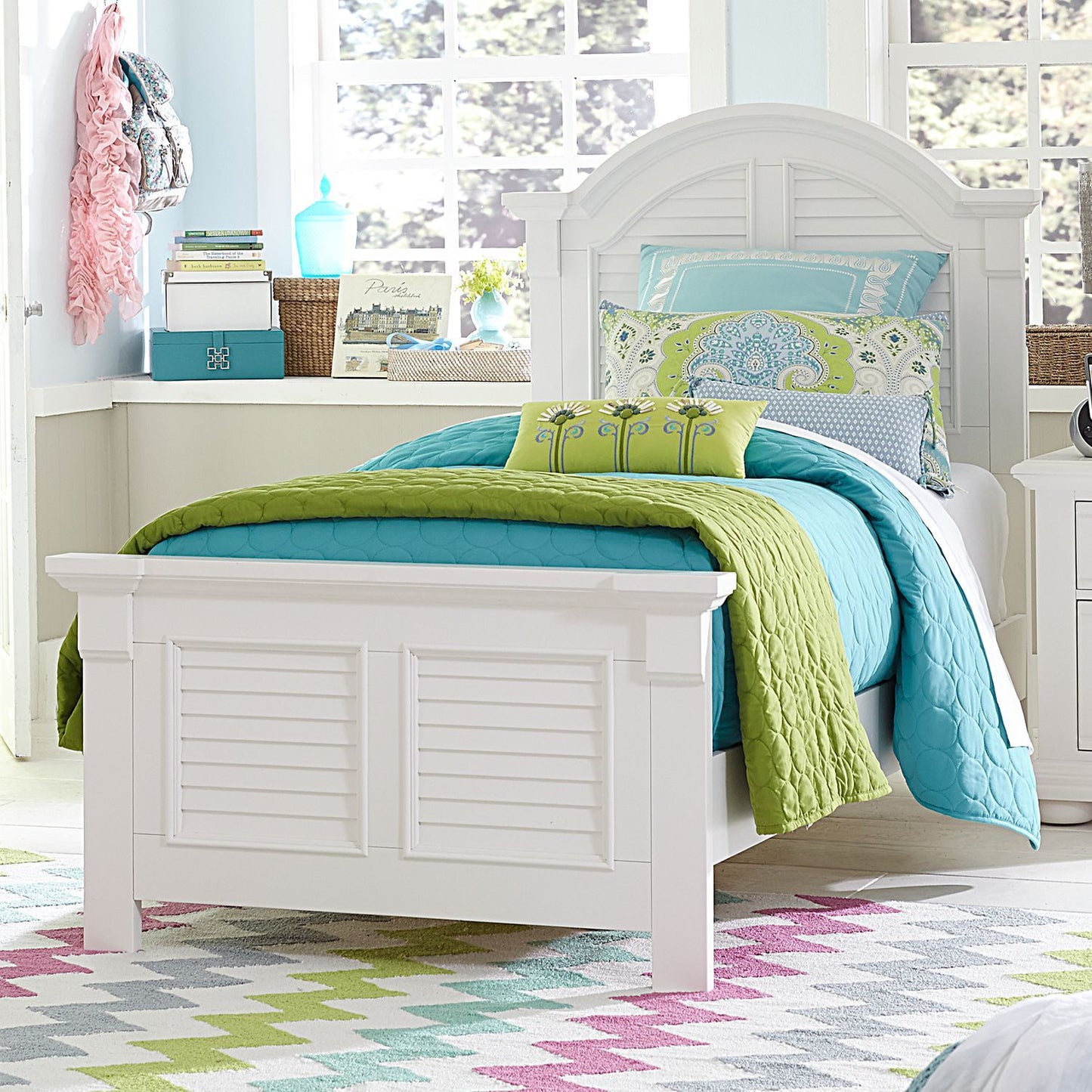Summer House - Twin Panel Footboard - Oyster White