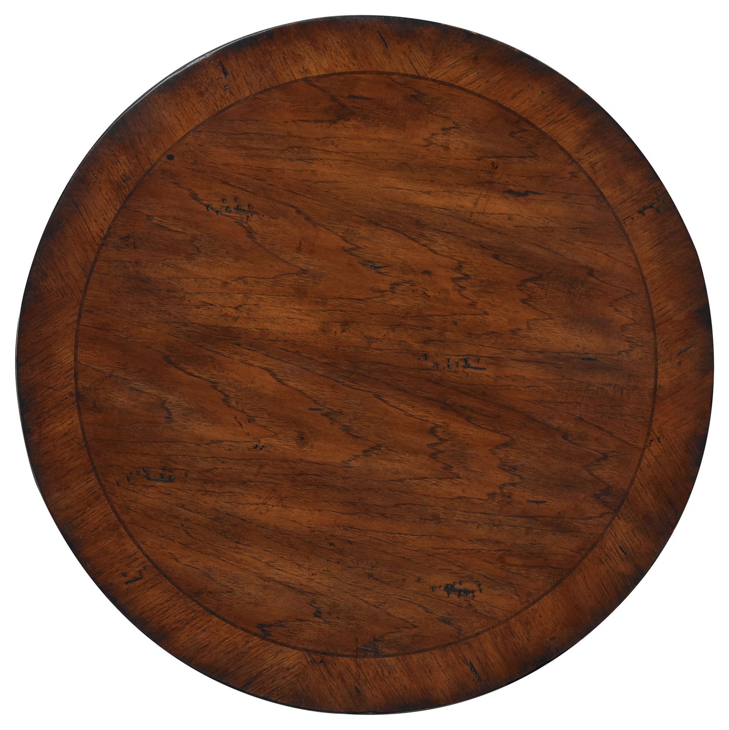 Commerce And Market - Round Pedestal Accent Table - Dark Brown