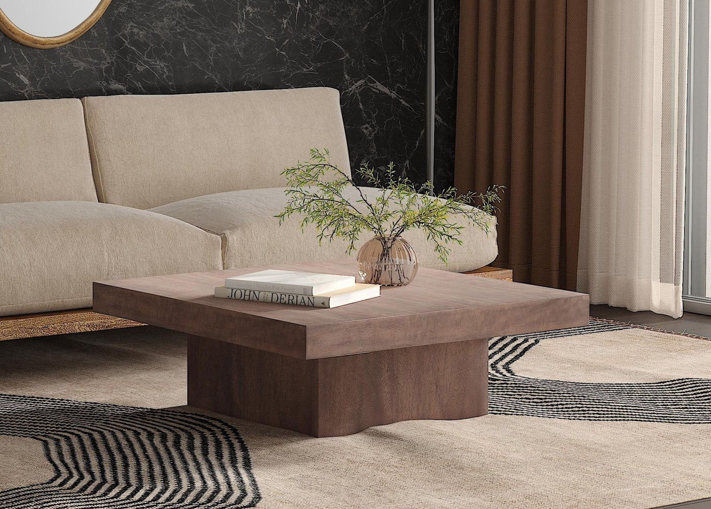 Padula - Oak Cocktail Table - Brown