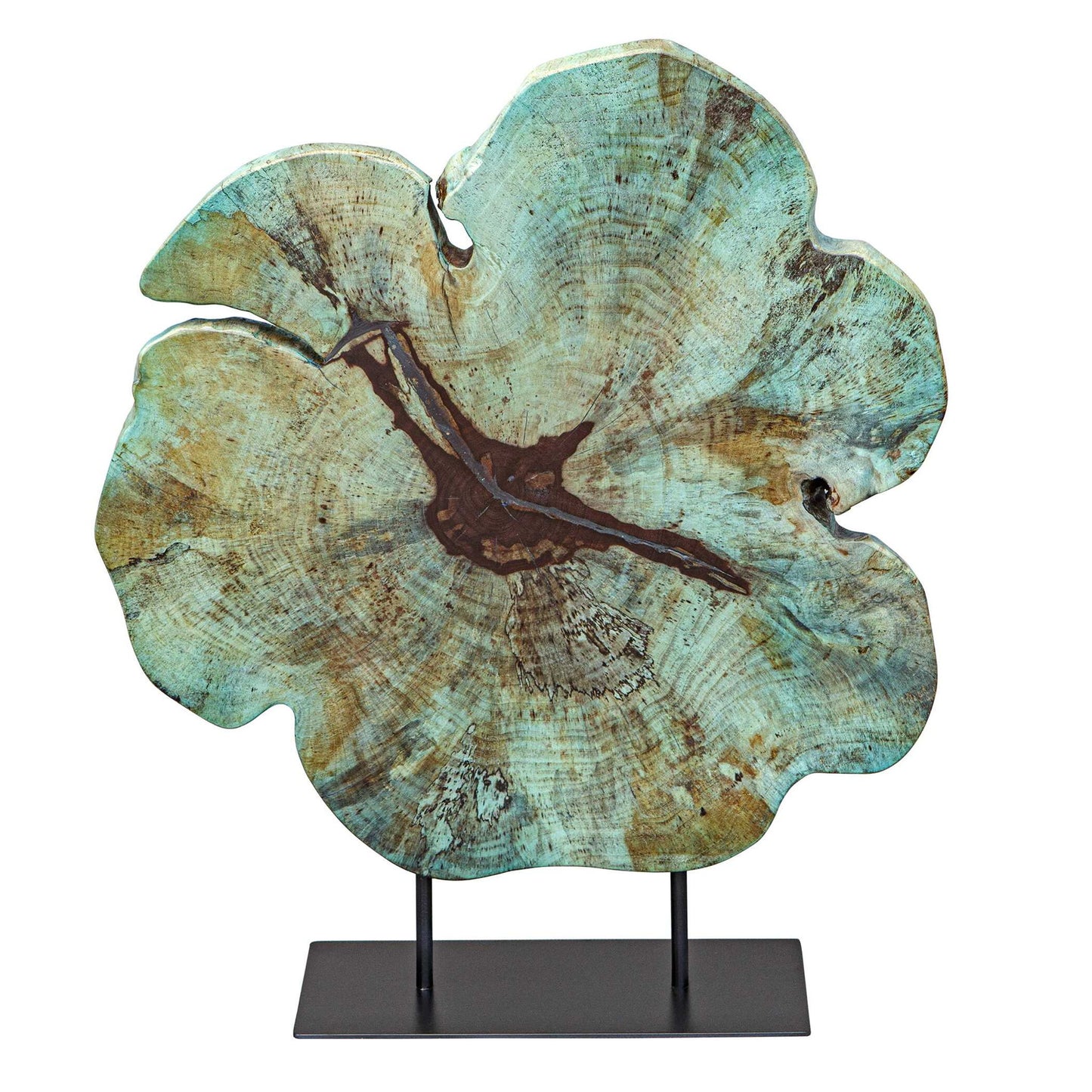 Bahati Wood - Sculpture - Blue