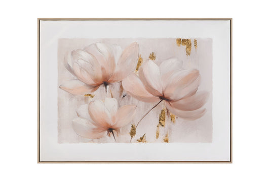 Blush Magnolia I Framed Canvas - Pink